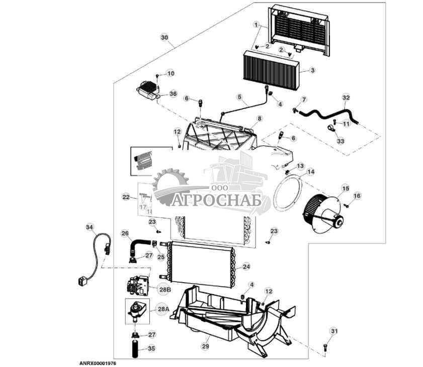Heater Air Conditioning Module Assembly ATC (010000 